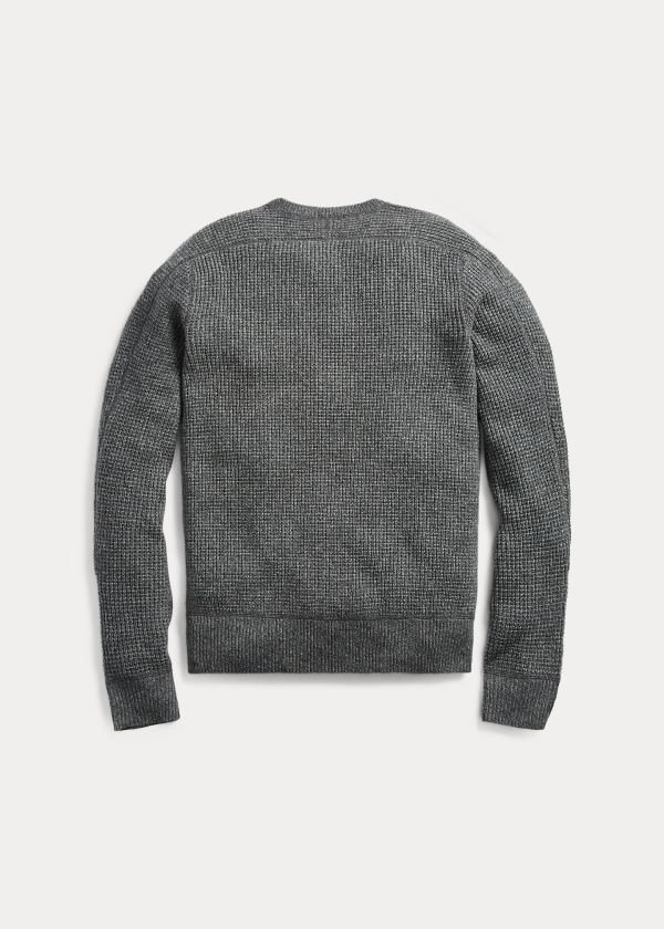 Suéter Ralph Lauren Waffle-Knit Cashmere Homem 48173-ZFUN